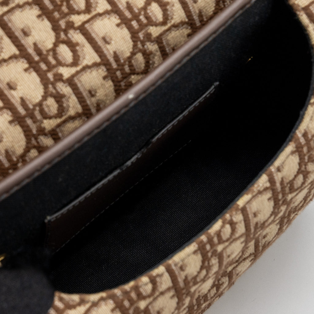DIOR MEDIUM BOBBY BAG BROWN DIOR OBLIQUE JACQUARD GHW