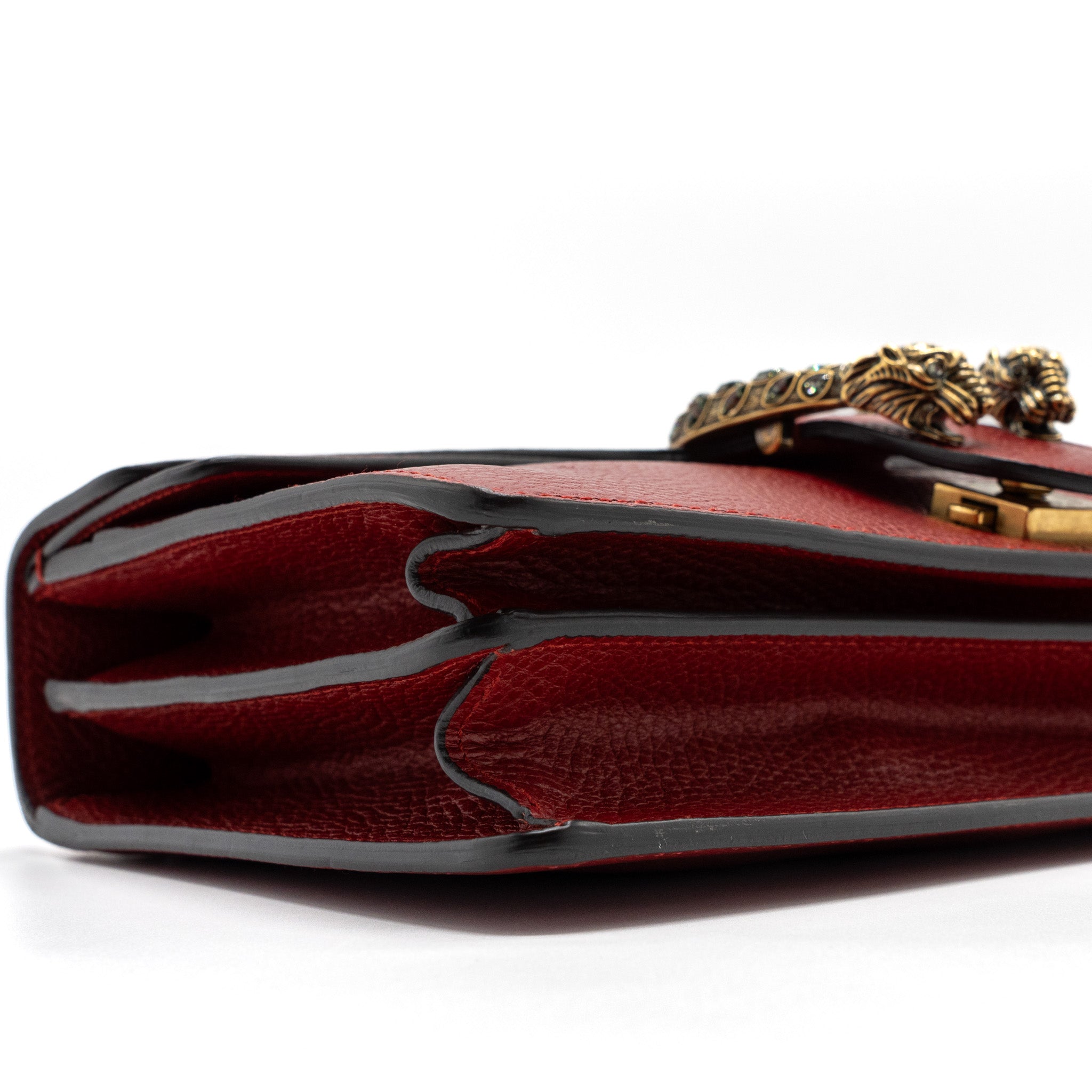GUCCI SMALL DIONYSUS BAG CALFSKIN RED MULTICOLOUR HARDWARE