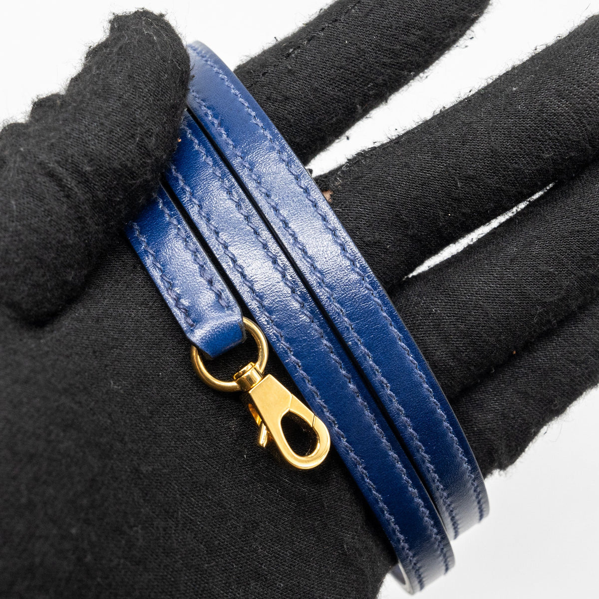 hermes mini kelly II box calfskin blue Saphir GHW