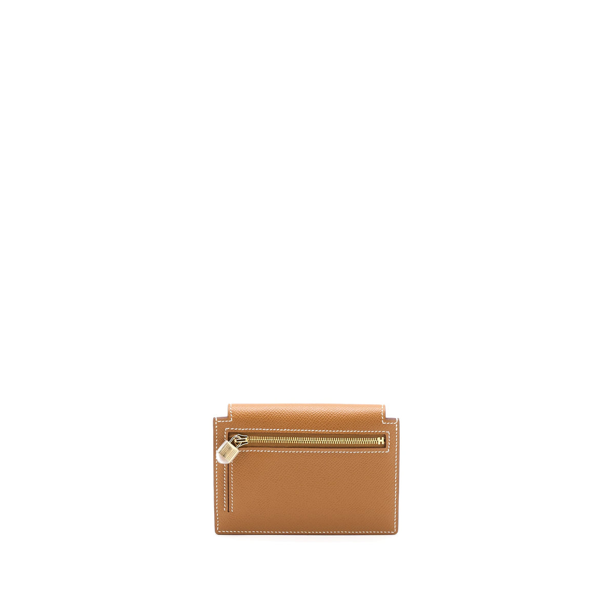 Hermes Kelly Pocket Compact Epsom Gold GHW
