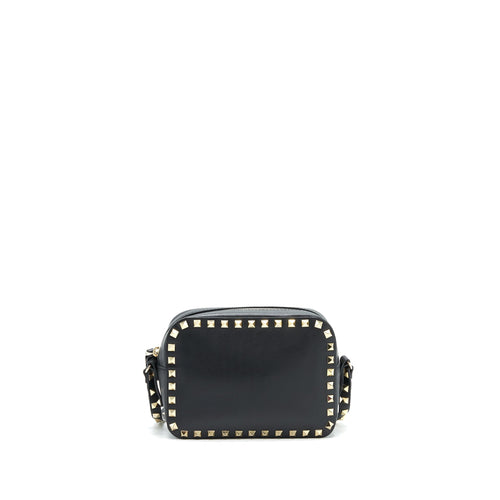VALENTINO ROCKSTUD CROSSBODY CAMERA BAG BLACK