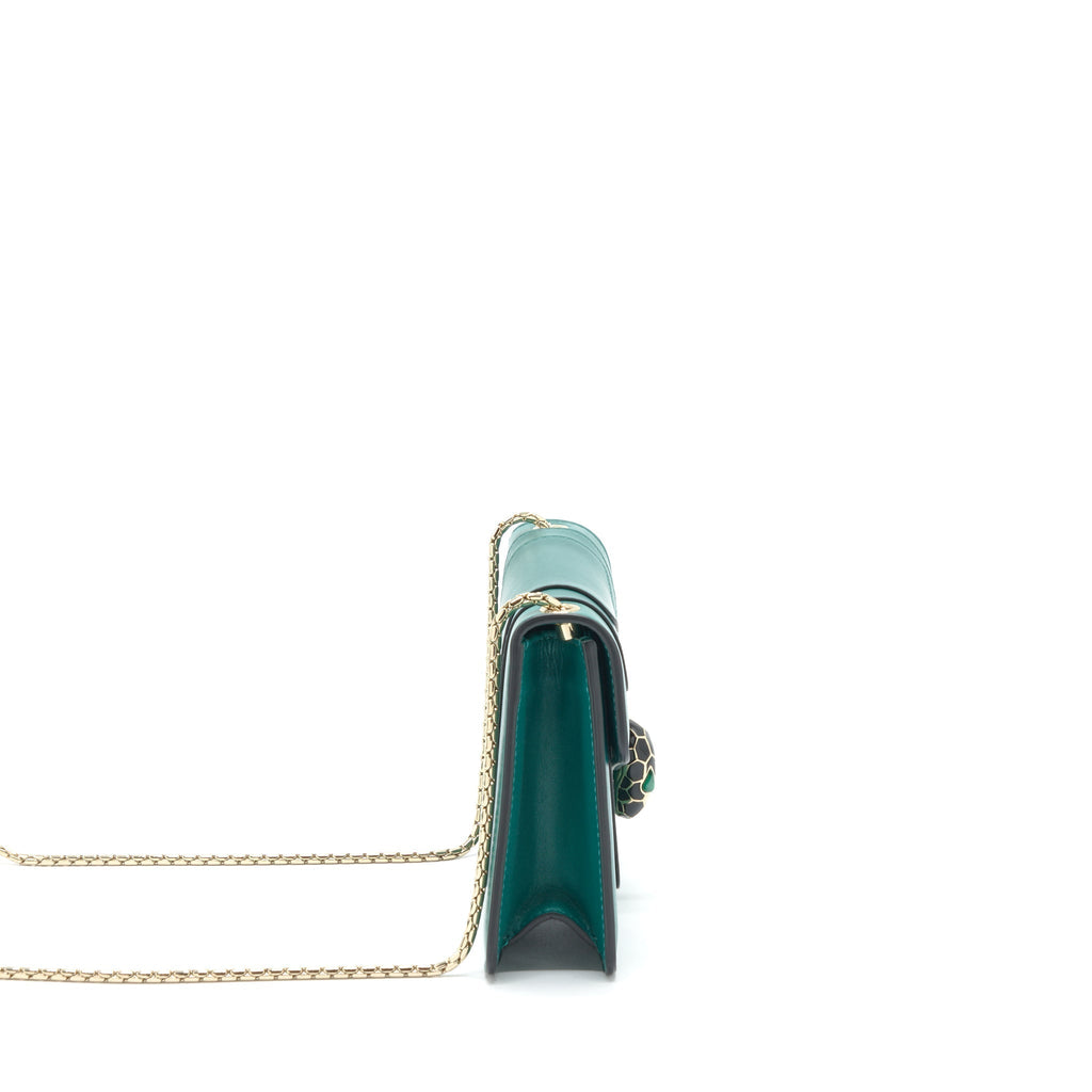 BVLGARI SERPENTI FOREVER BAG CALFSKIN GREEN