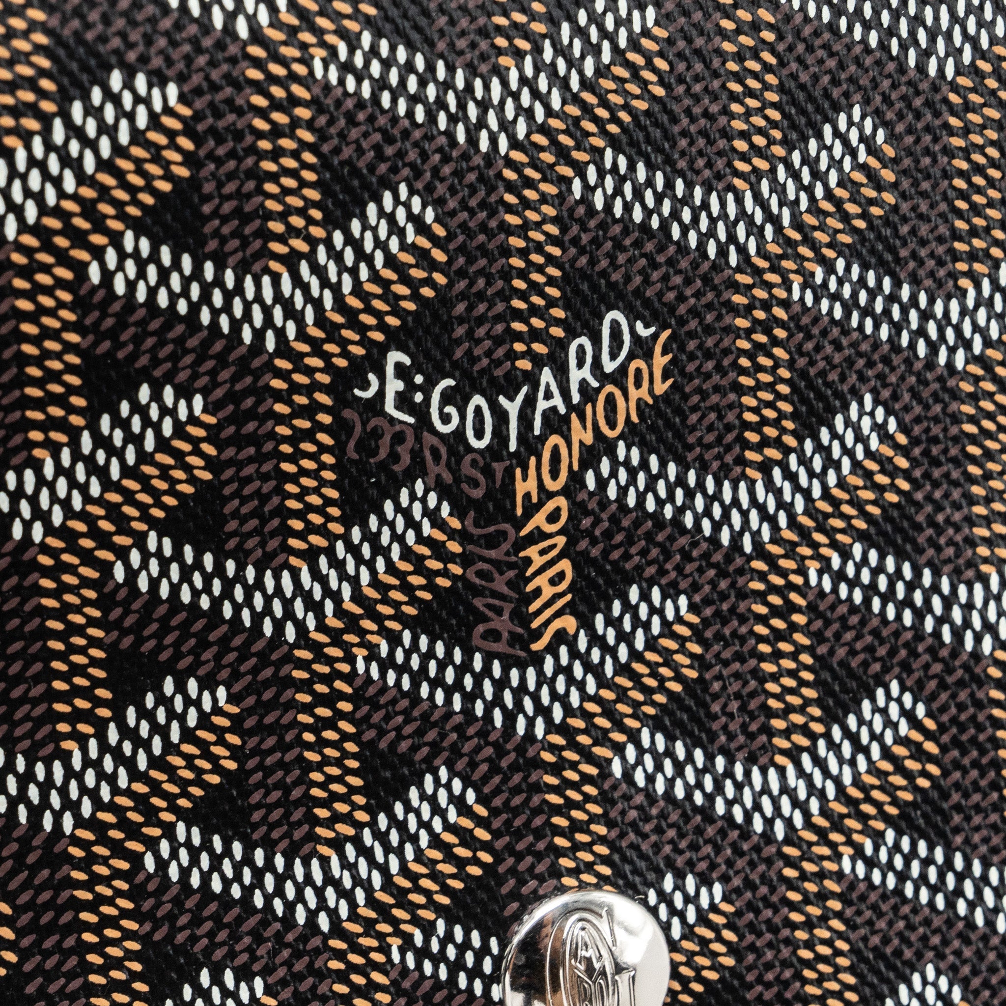 GOYARD PLUMET POCHETTE CANVAS/ LEATHER BLACK SHW