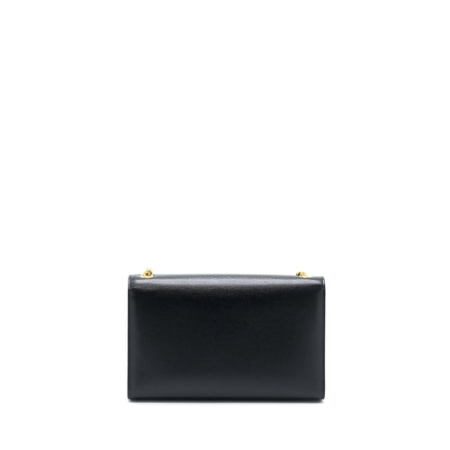 SAINT LAURENT/ YSL MEDIUM KATE BAG GRAINED CALFSKIN BLACK GHW