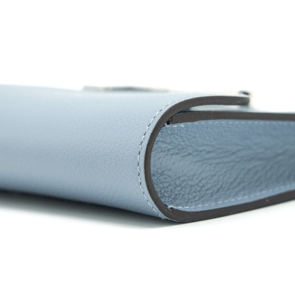 Hermes Constance Slim Evercolor J7 Blue Line SHW