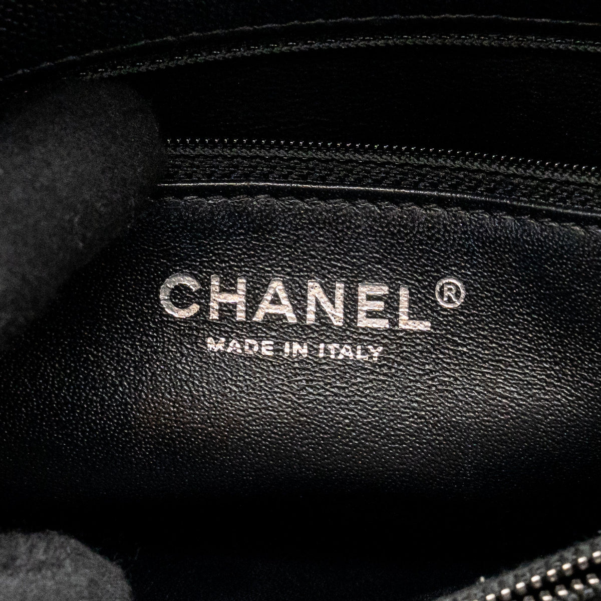 Chanel Large Coco Handle Flap Bag Lizard Embossed Handle Caviar Black Ruthenium Hardware