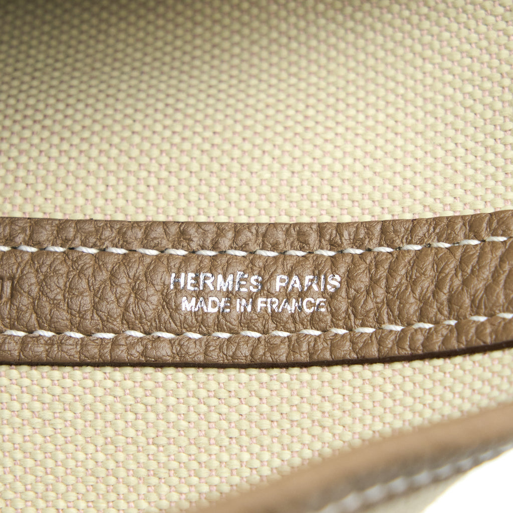 HERMES GARDEN PARTY 36 NEGONDA/CANVAS BETON/ETOUPE SHW