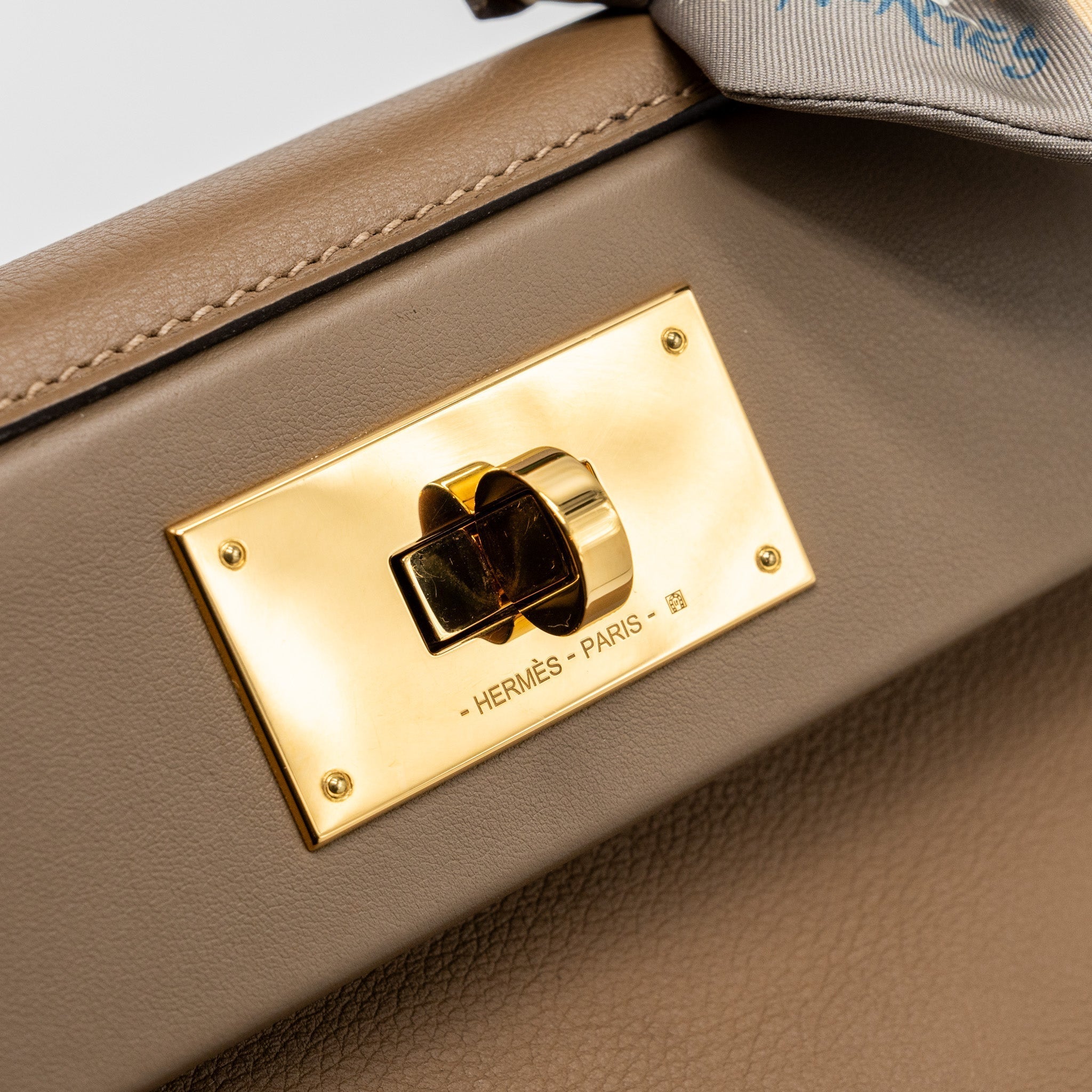 HERMES MINI 24/24 2424-21 EVERCOLOR/SWIFT D0 BEIGE DE WEIMAR GHW
