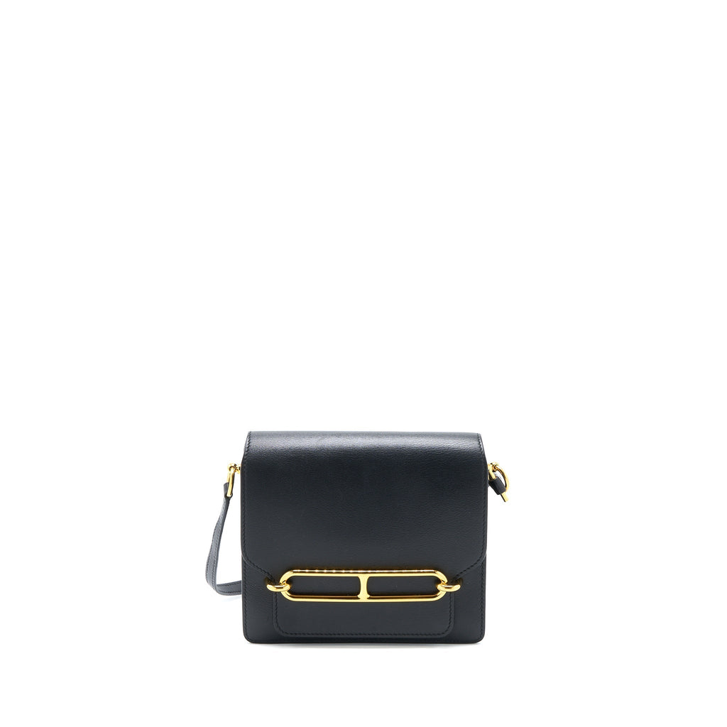 HERMES MINI ROULIS EVERCOLOR BLACK GHW