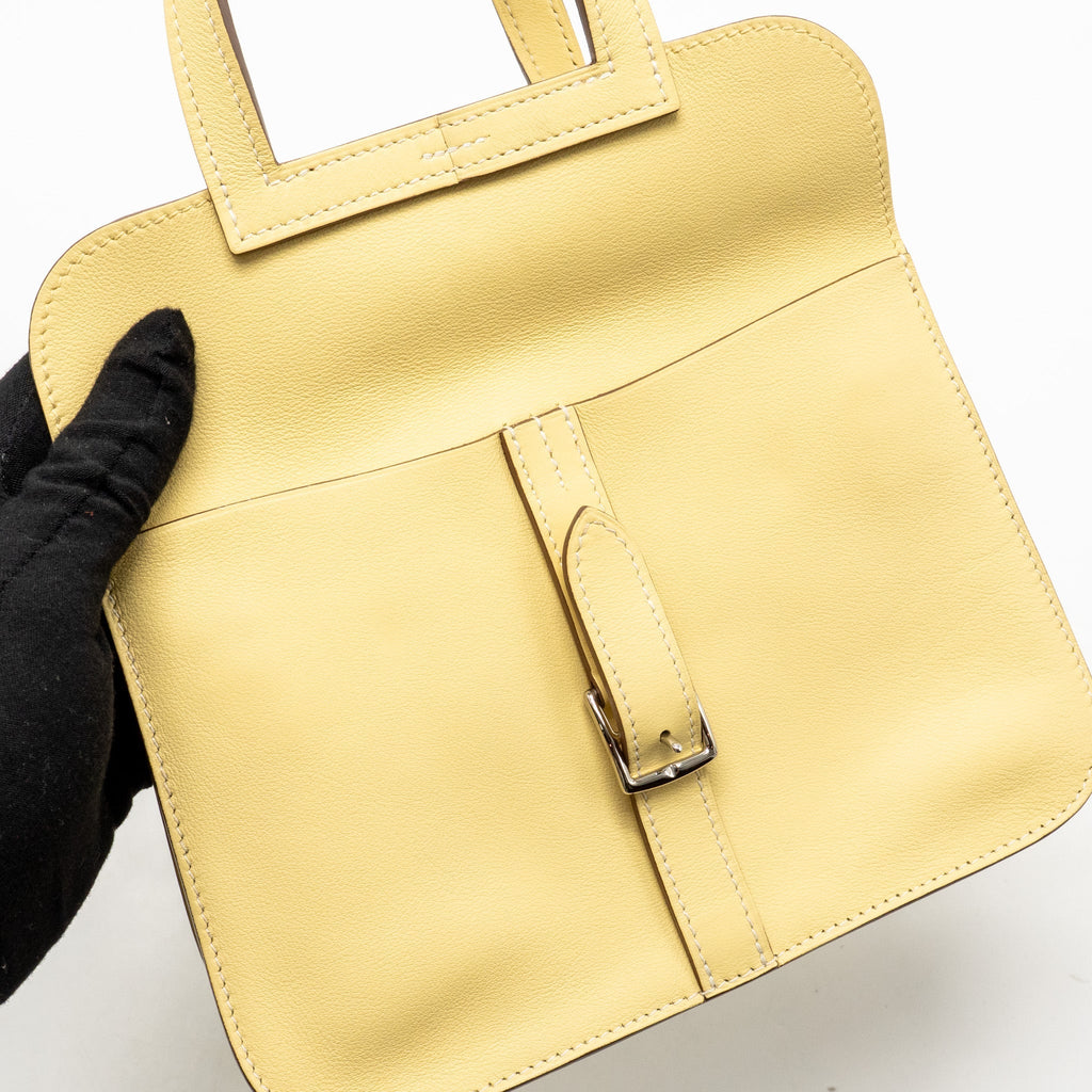 HERMES MINI HALZAN 22 SWIFT 1Z JAUNE POUSSIN SHW