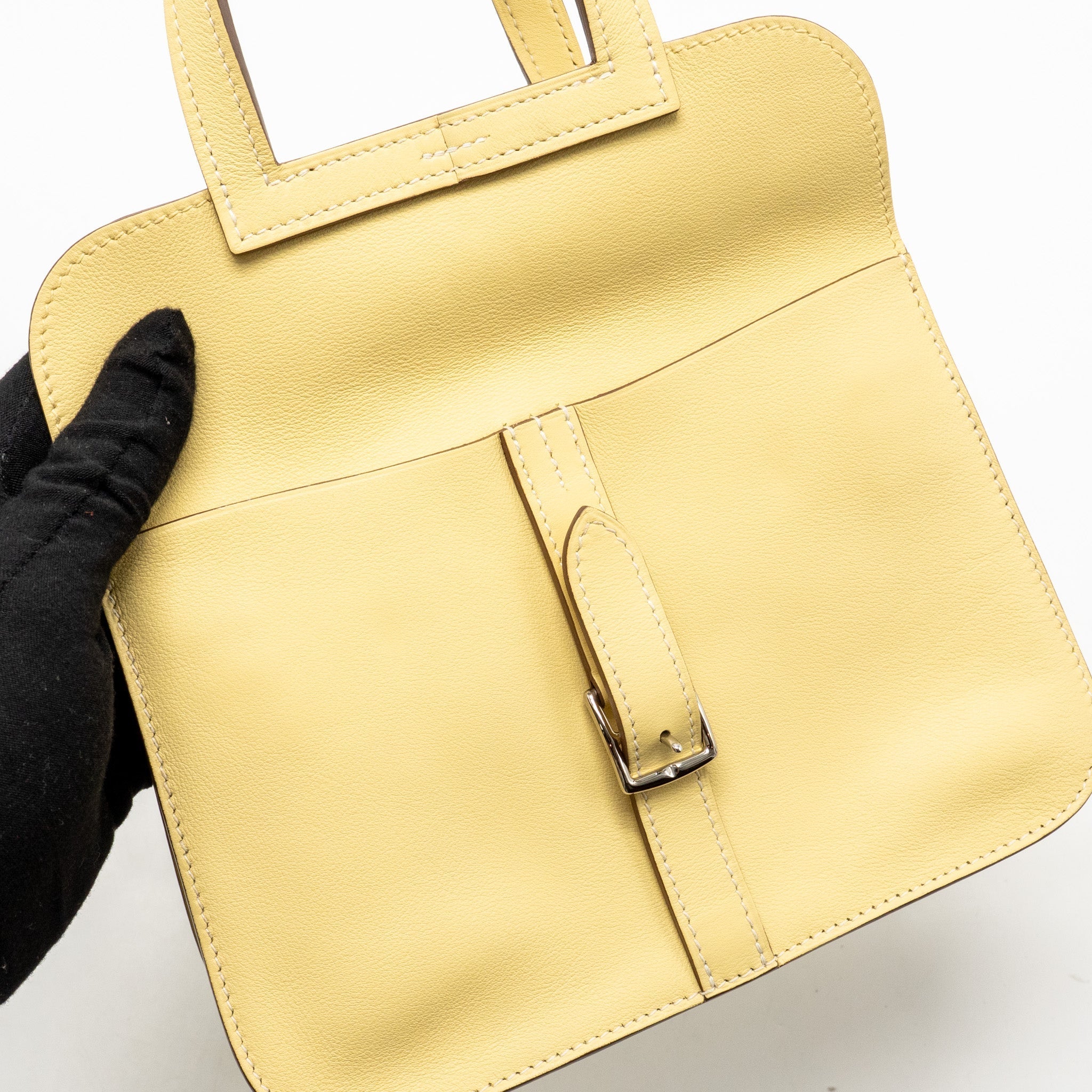 HERMES MINI HALZAN 22 SWIFT 1Z JAUNE POUSSIN SHW