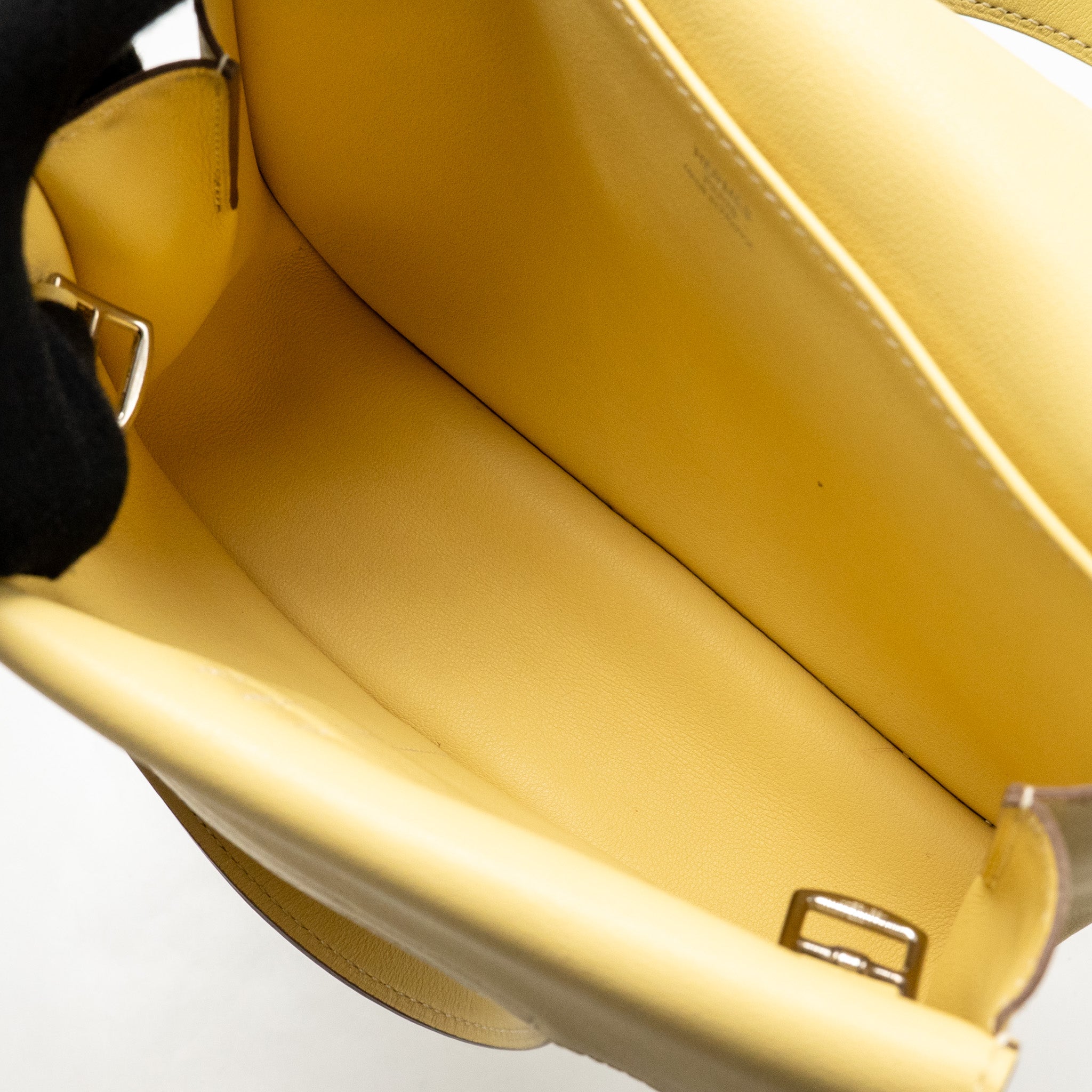 HERMES MINI HALZAN 22 SWIFT 1Z JAUNE POUSSIN SHW