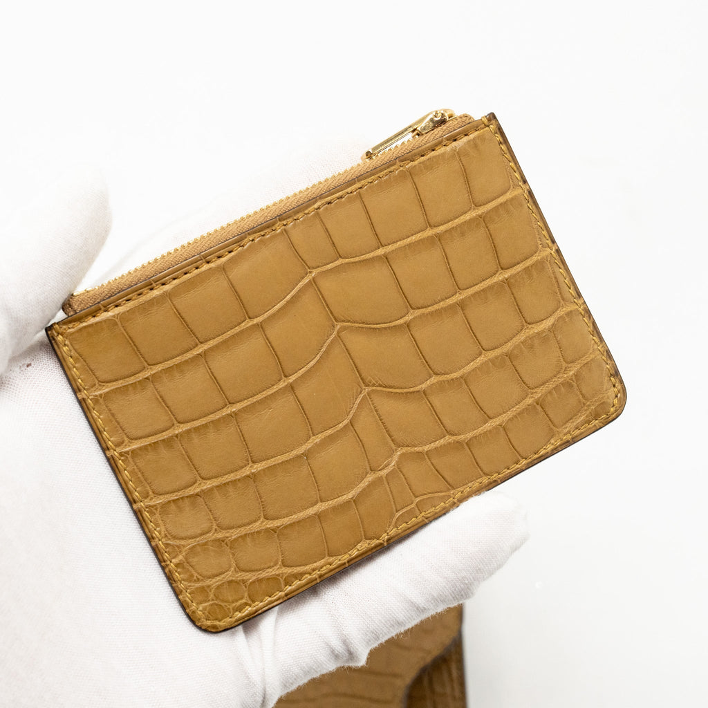 HERMES ROULIS SLIM ALLIGATOR MISSISSIPPIENSIS MAT KRAFT LGHW