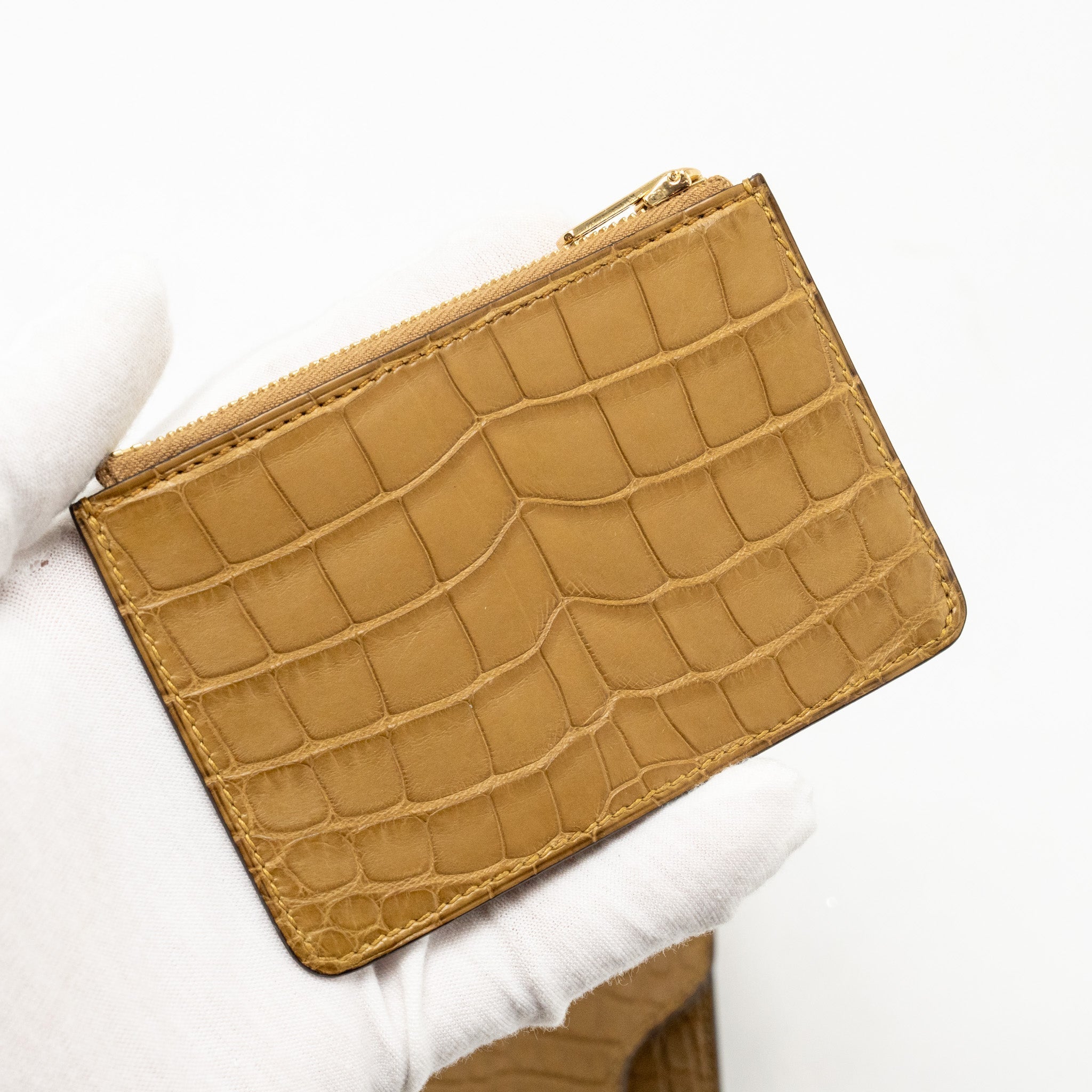 HERMES ROULIS SLIM ALLIGATOR MISSISSIPPIENSIS MAT KRAFT LGHW