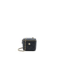 CHANEL MINI SQUARE VANITY CASE CAVIAR BLACK LGHW