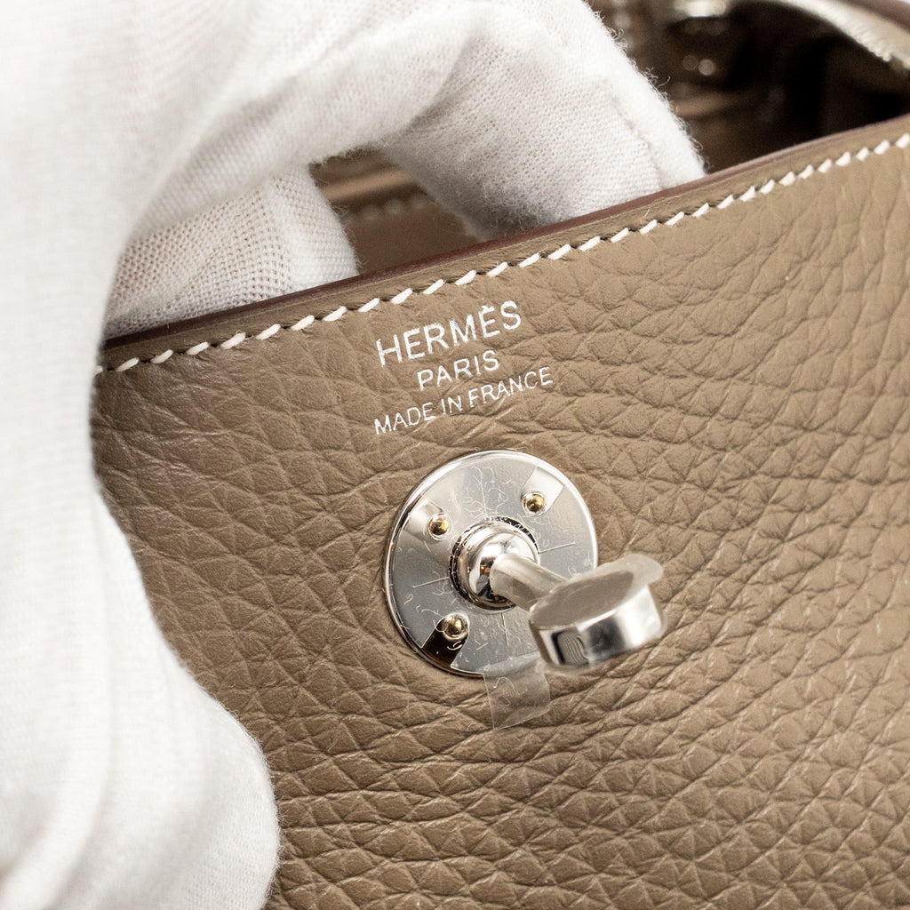 HERMES MINI LINDY II CLEMENCE ETOUPE SHW