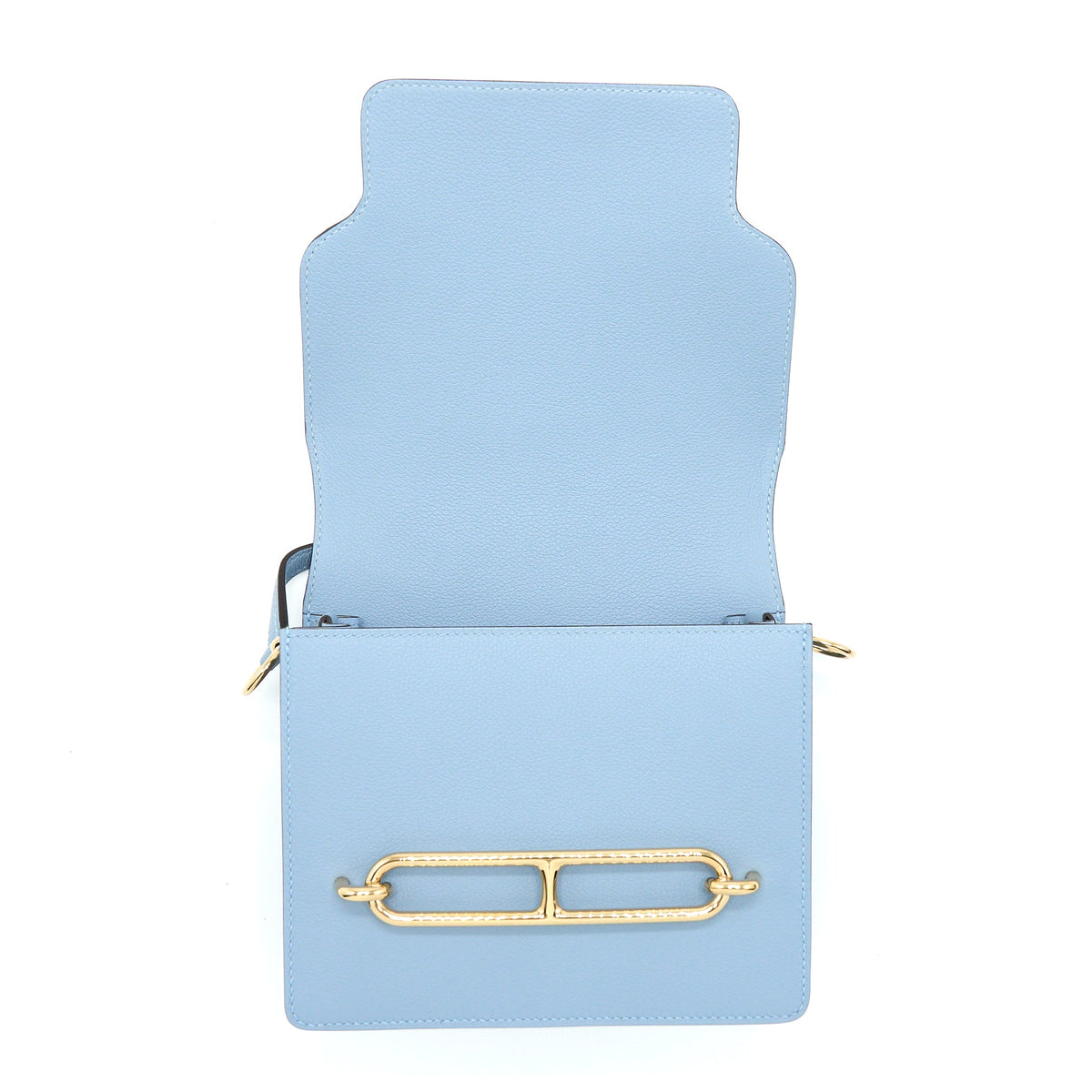 Hermes Mini Roulis Evercolor Bleu Lin GHW