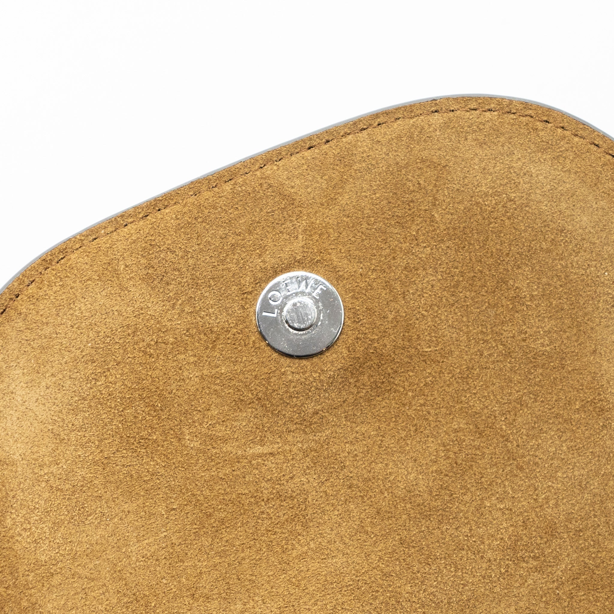 LOEWE MINI GATE DUAL BAG CALFSKIN PEARL GREY SHW