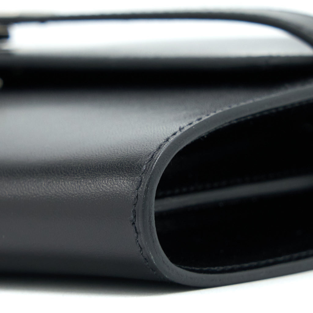Hermes Kelly To Go Box Leather Black SHW