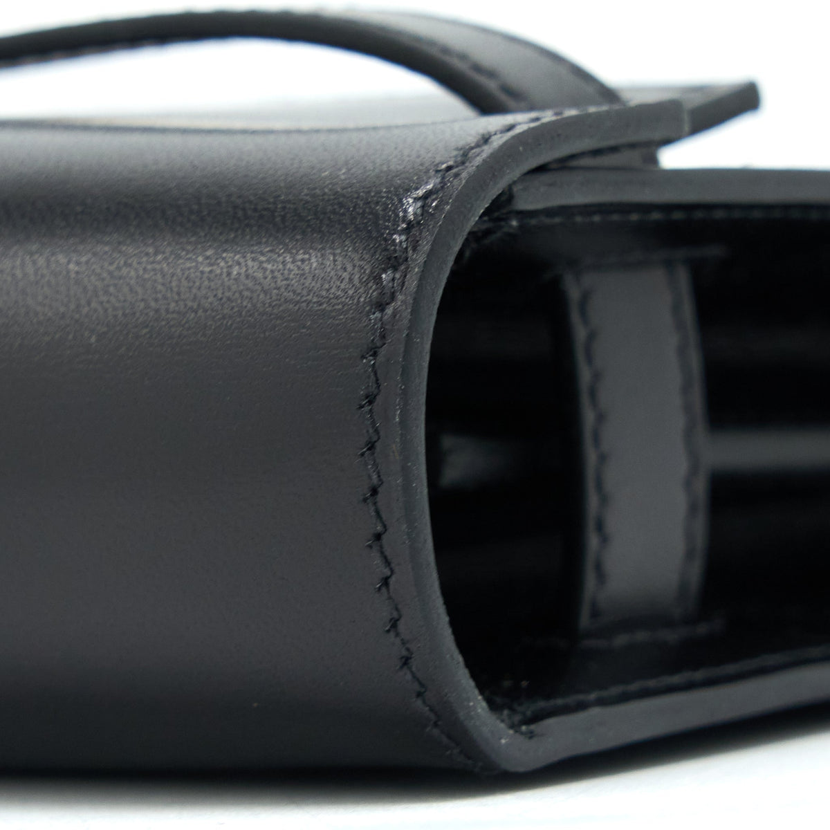 Hermes Kelly To Go Box Leather Black SHW