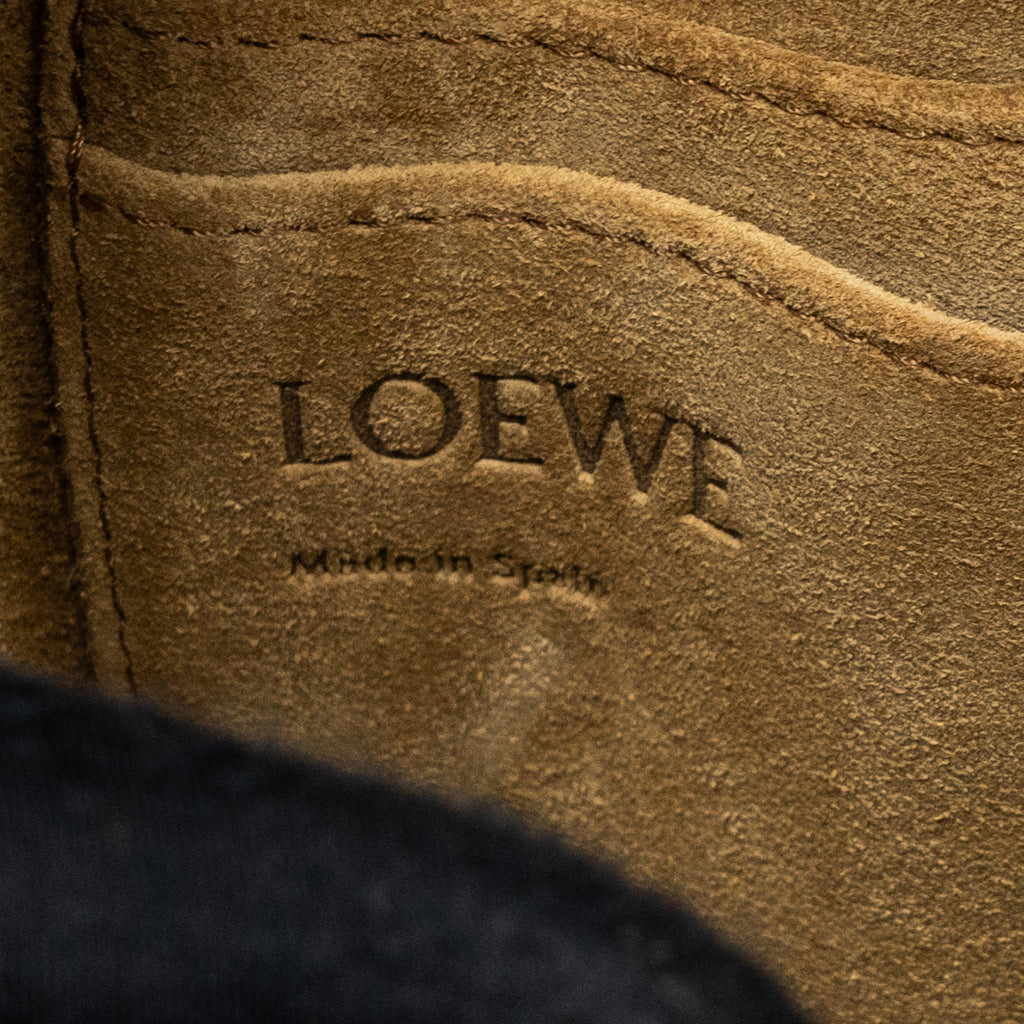 LOEWE MINI GATE DUAL BAG CALFSKIN PEARL GREY SHW