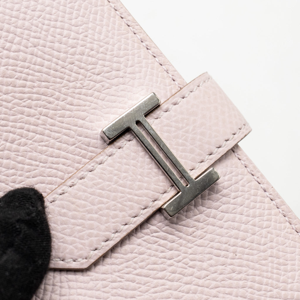 HERMES BEARN COMPACT WALLET EPSOM MAUVE PALE SHW