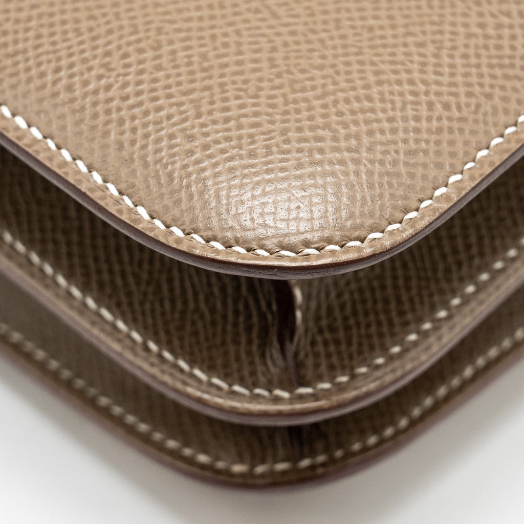 Hermes Mini Constance Epsom Etoupe GHW
