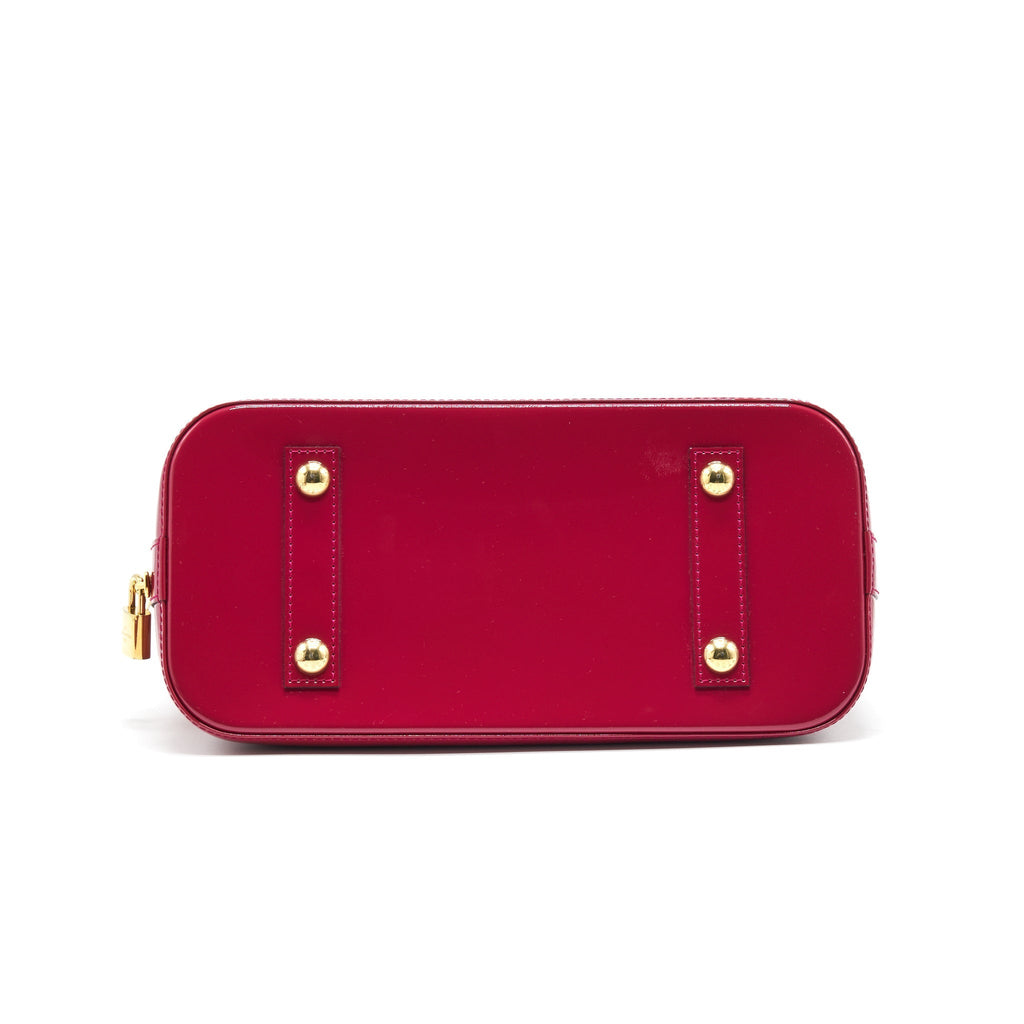 LOUIS VUITTON ALMA PM PATENT LEATHER INDIAN ROSE