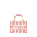 DIOR BOOK TOTE MINI BAG PINK/WHITE