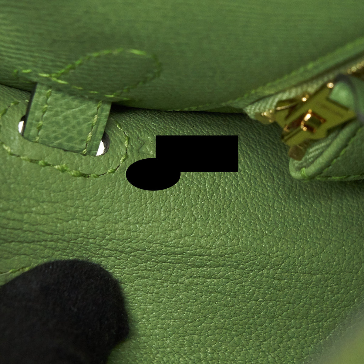 Hermes Kelly 25 Sellier Epsom vert criquet GHW