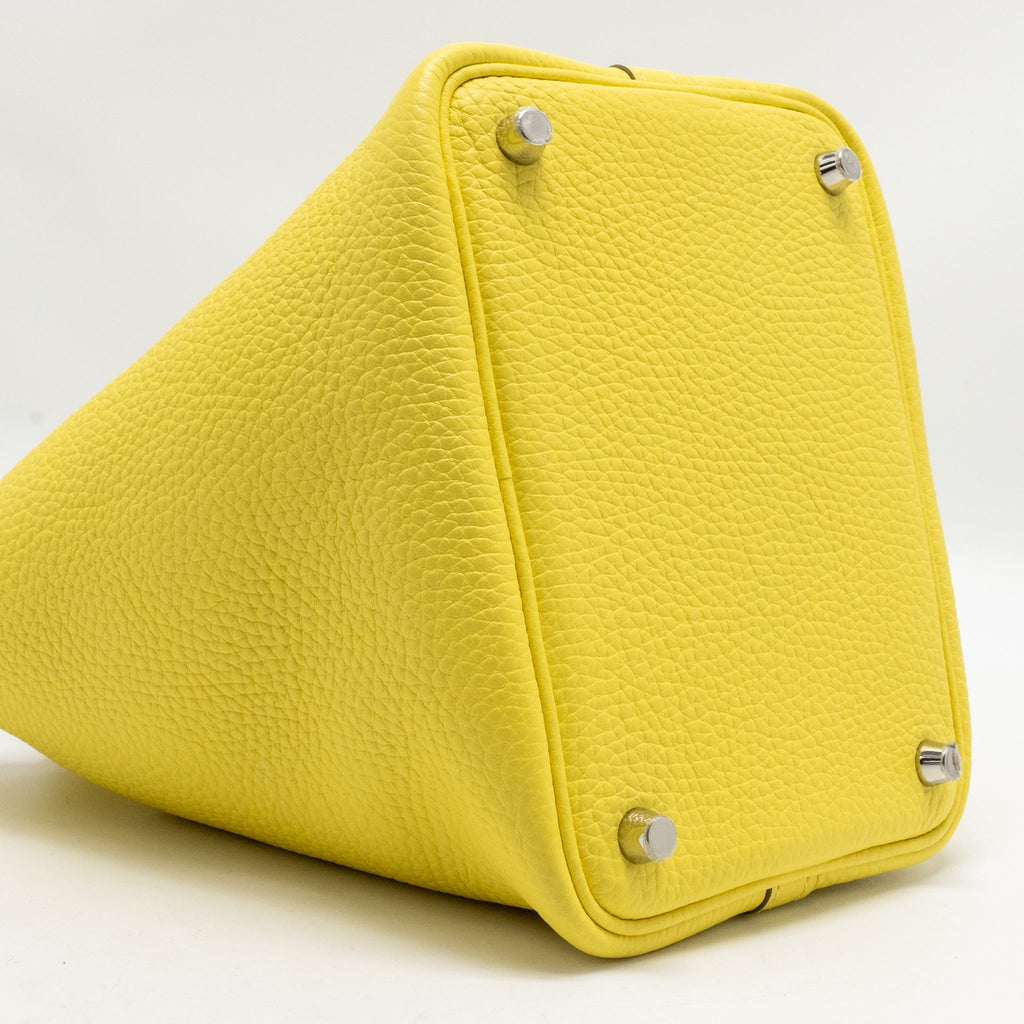 HERMES PICOTIN 18 LOCK BAG CLEMENCE LIME SHW