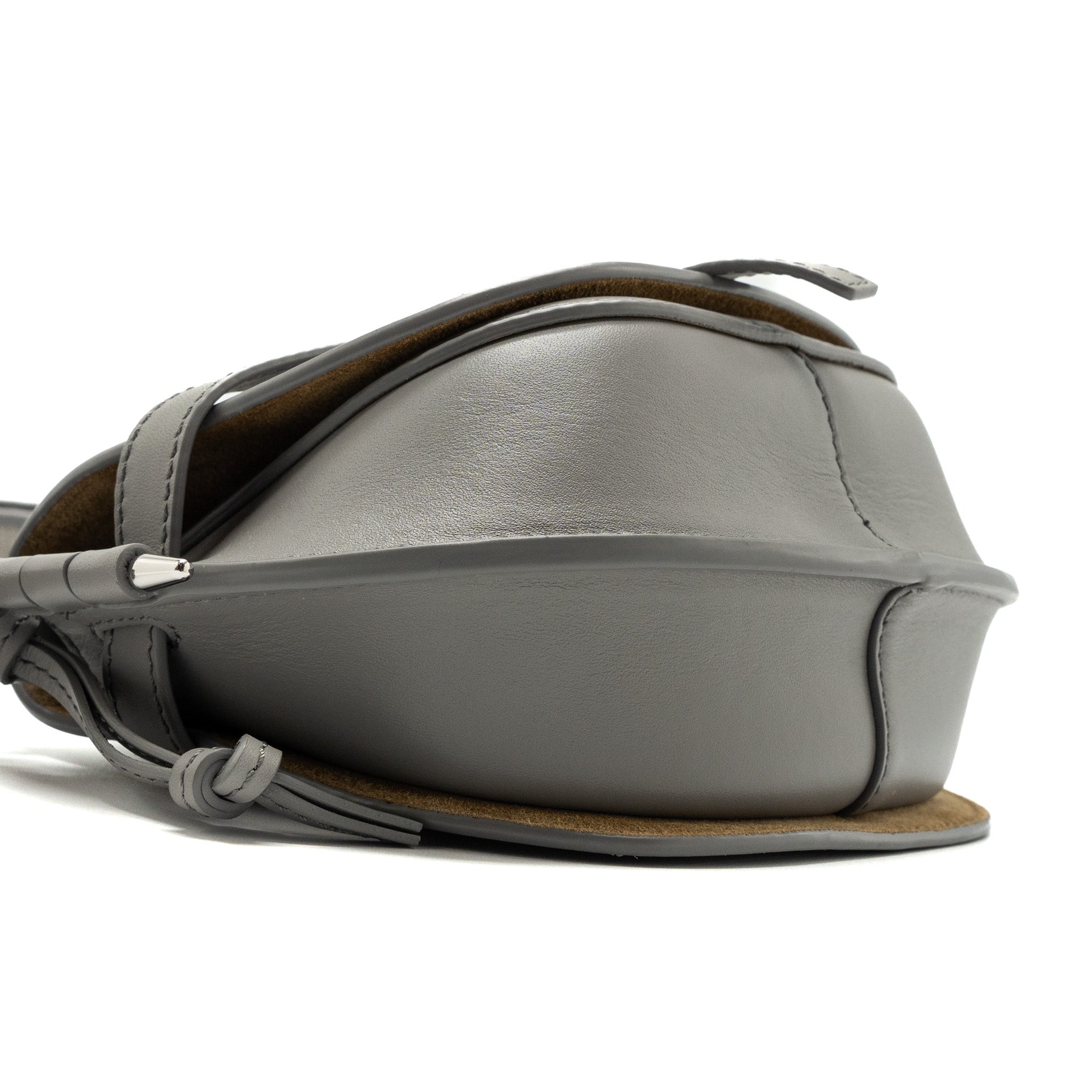 LOEWE MINI GATE DUAL BAG CALFSKIN PEARL GREY SHW