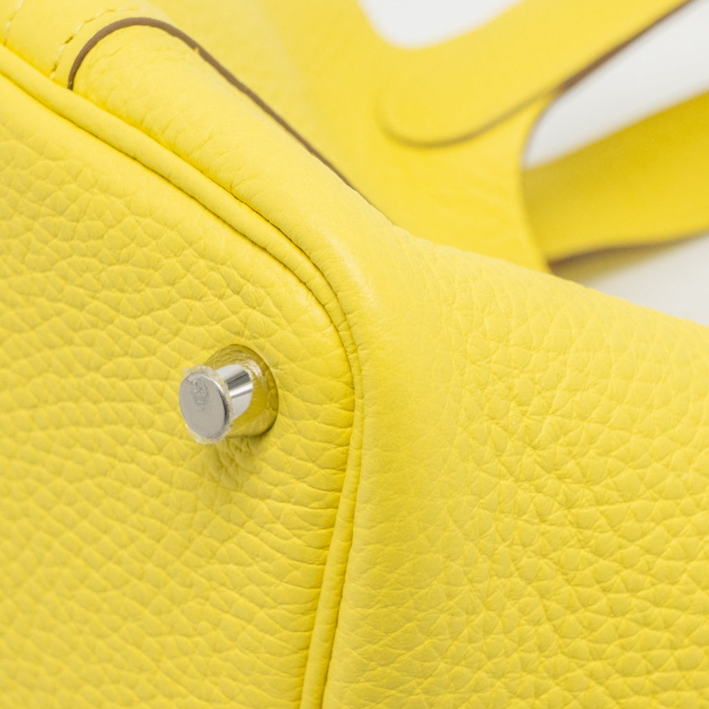 HERMES PICOTIN 18 LOCK BAG CLEMENCE LIME SHW