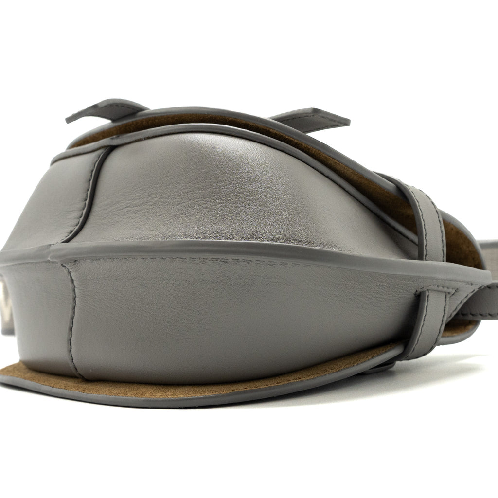 LOEWE MINI GATE DUAL BAG CALFSKIN PEARL GREY SHW