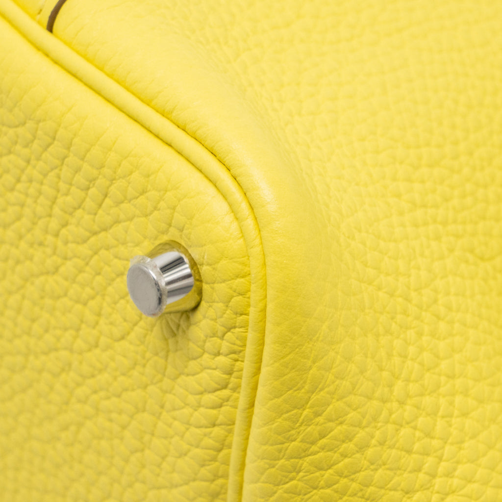 HERMES PICOTIN 18 LOCK BAG CLEMENCE LIME SHW