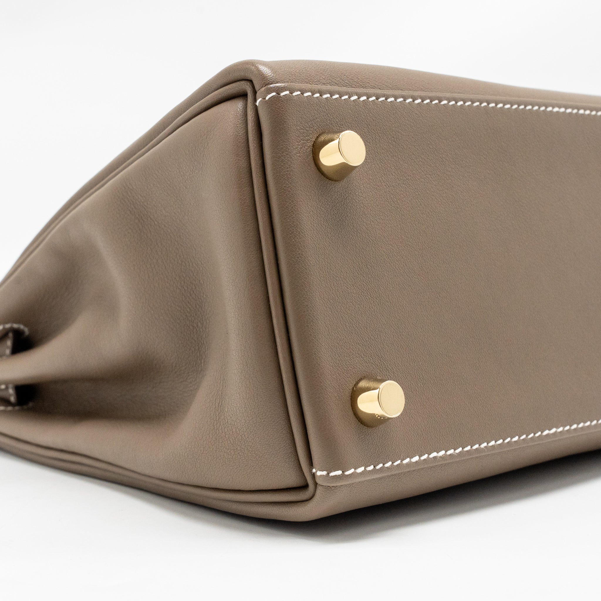HERMES KELLY 25 SWIFT ETOUPE GHW