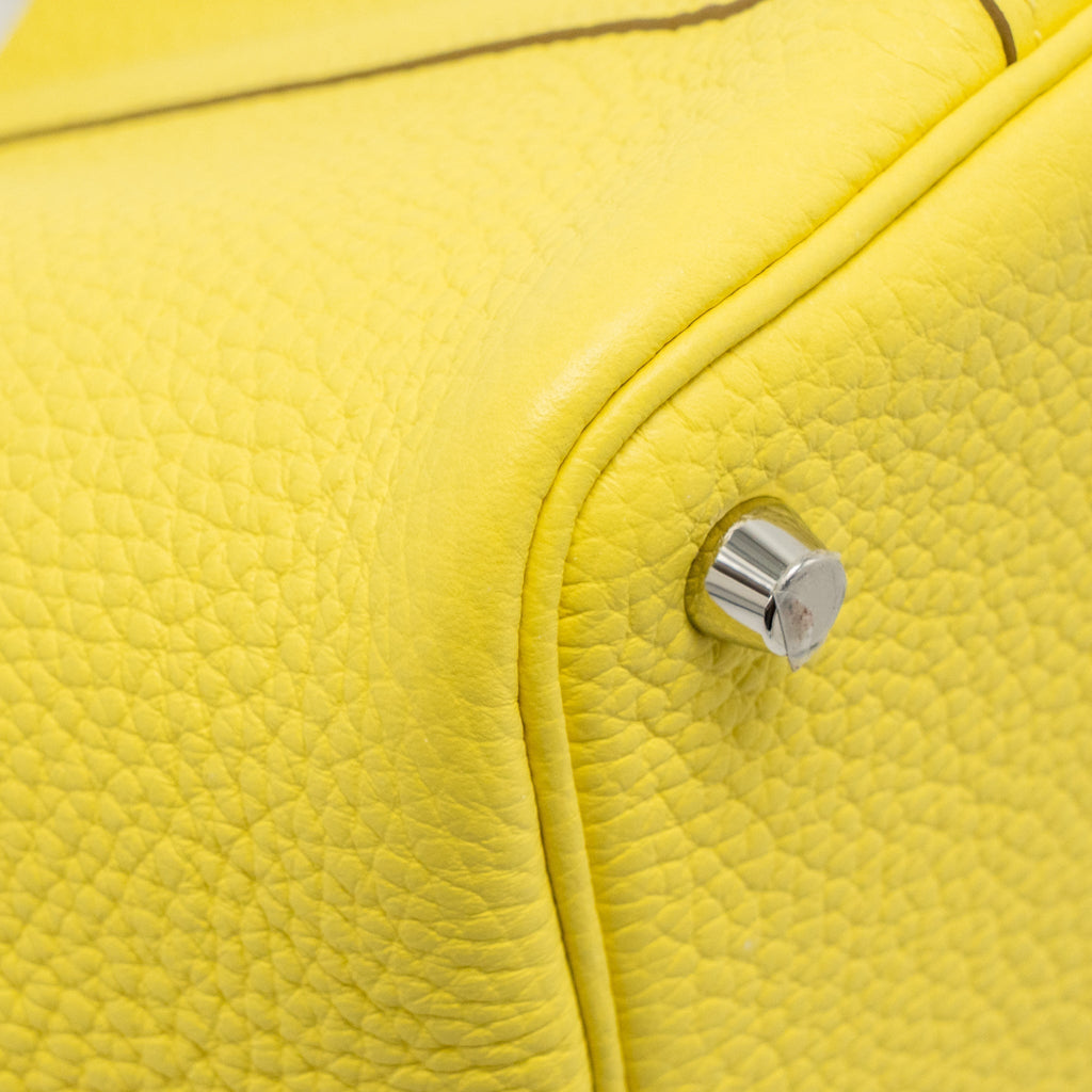 HERMES PICOTIN 18 LOCK BAG CLEMENCE LIME SHW