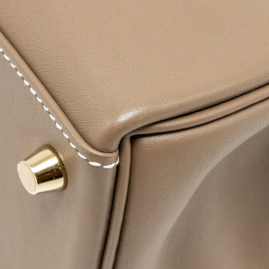 HERMES KELLY 25 SWIFT ETOUPE GHW