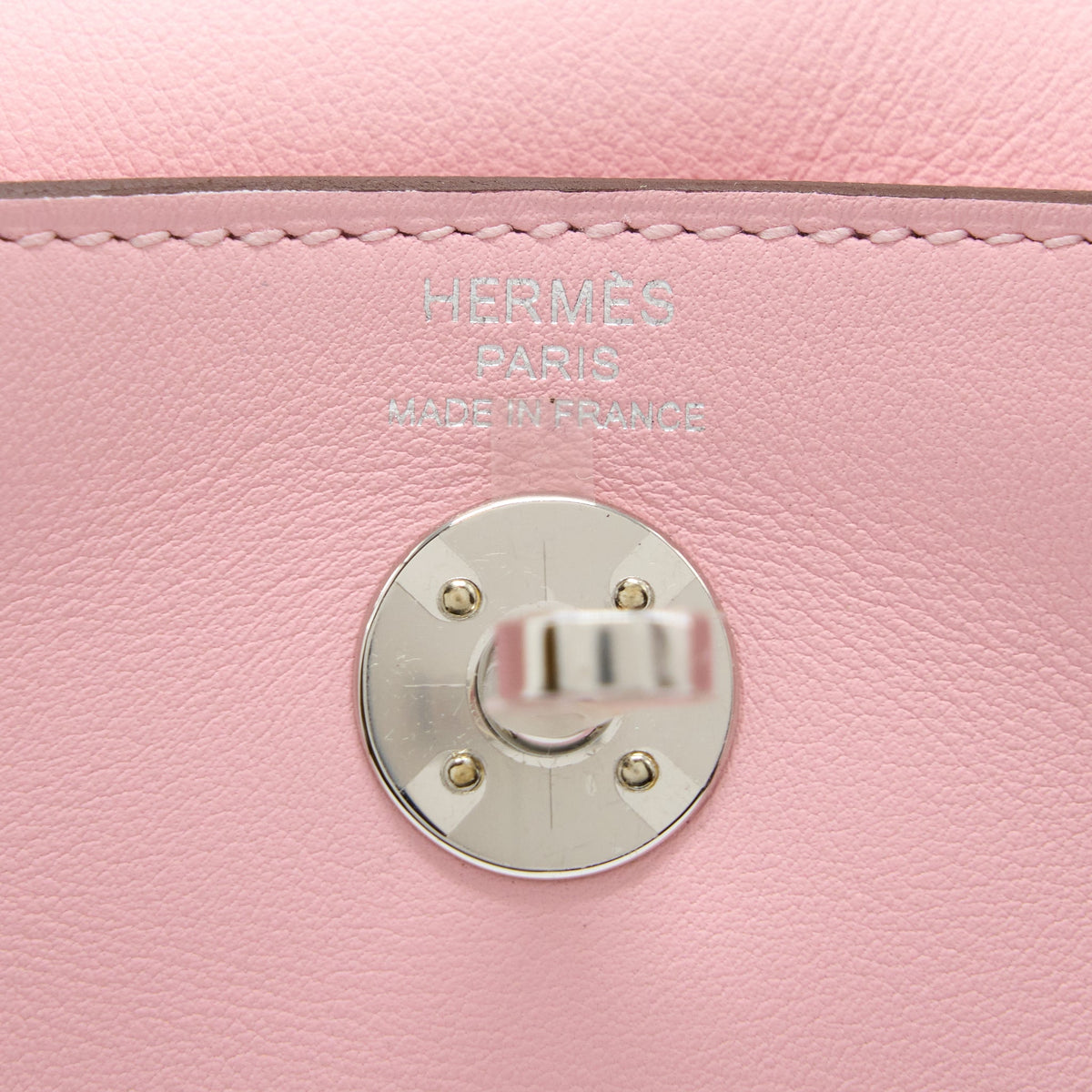 Hermes Mini Lindy Swift 3Q Sakura Pink SHW