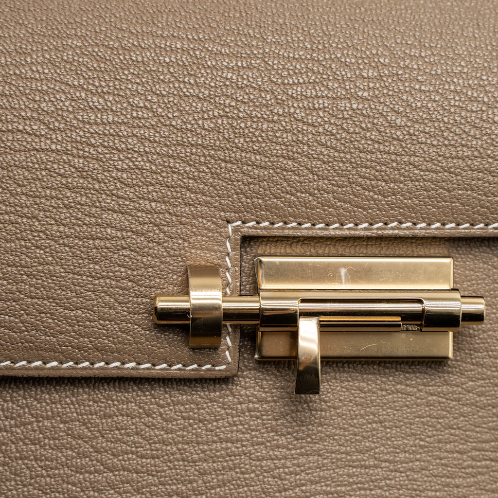 HERMES MINI VERROU CHÈVRE MYSORE ETOUPE LGHW