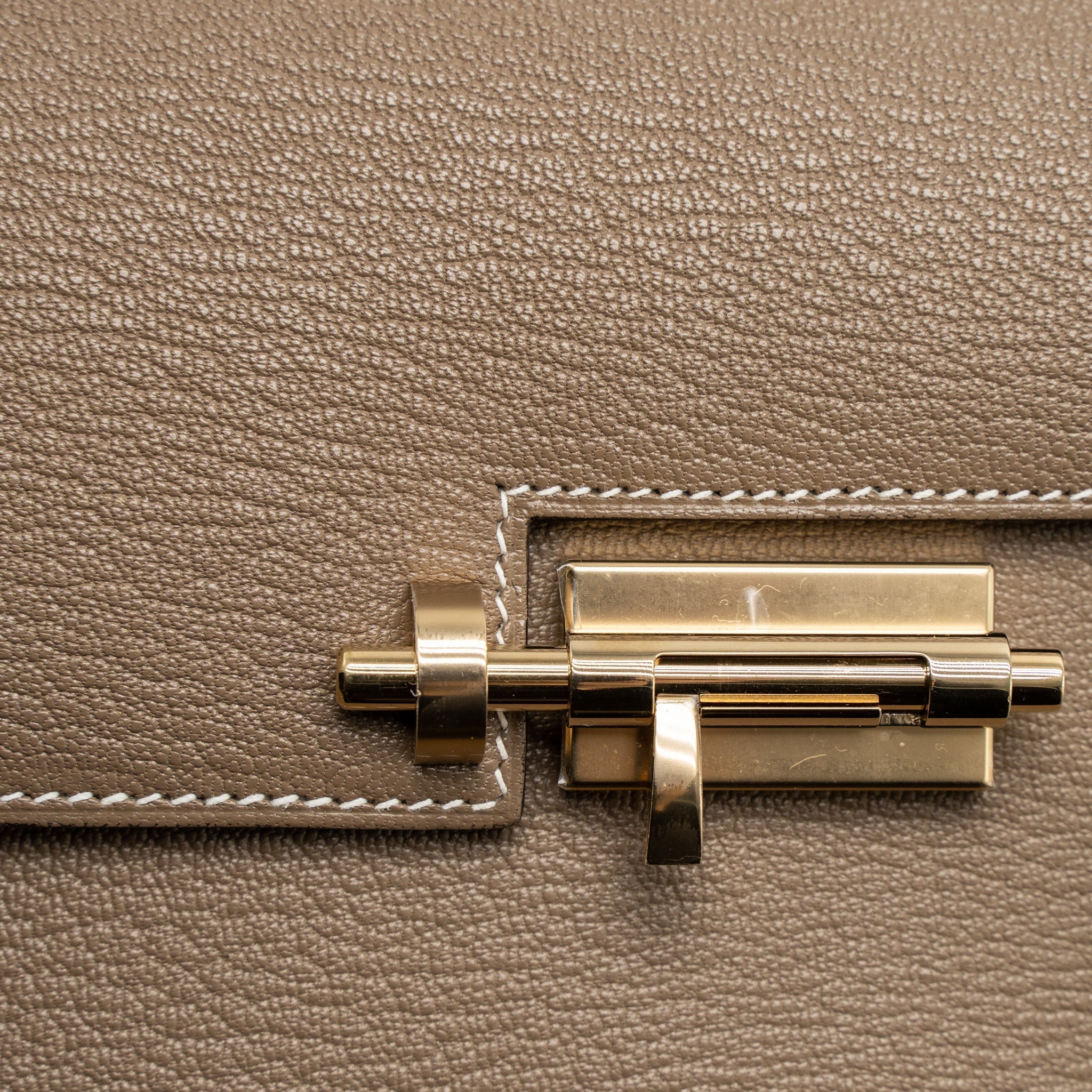 HERMES MINI VERROU CHÈVRE MYSORE ETOUPE LGHW