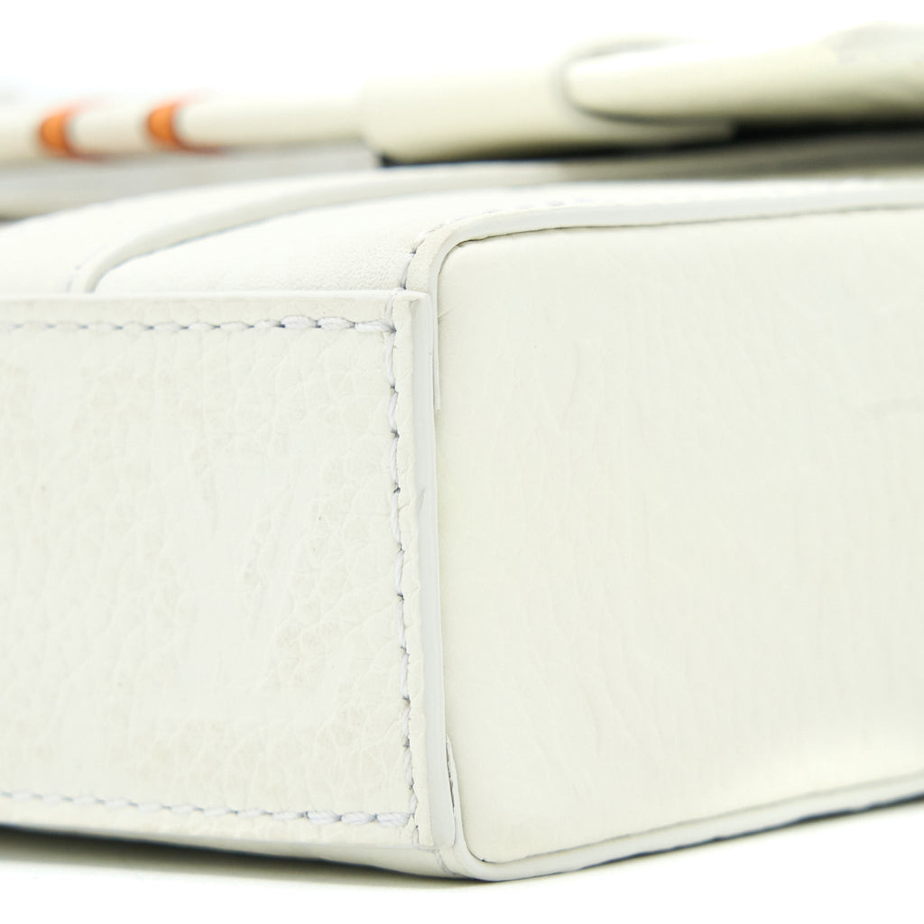 LOUIS VUITTON SCARECROW PRINTED FLAP BAG CALFSKIN WHITE WITH WHITE HARDWARE