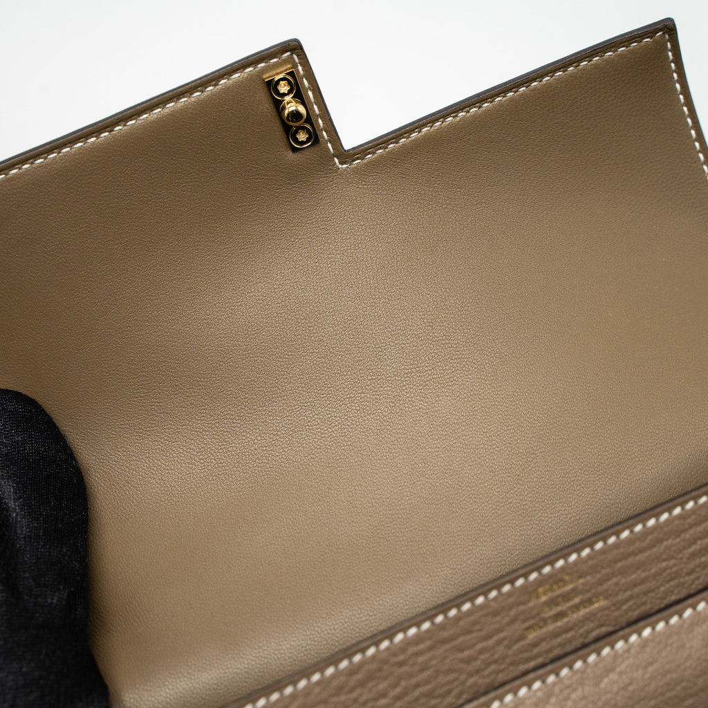 HERMES MINI VERROU CHÈVRE MYSORE ETOUPE LGHW