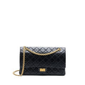 CHANEL 2.55 REISSUE 226 AGED CALFSKIN BLACK BRUSHED GHW (MICROCHIP)