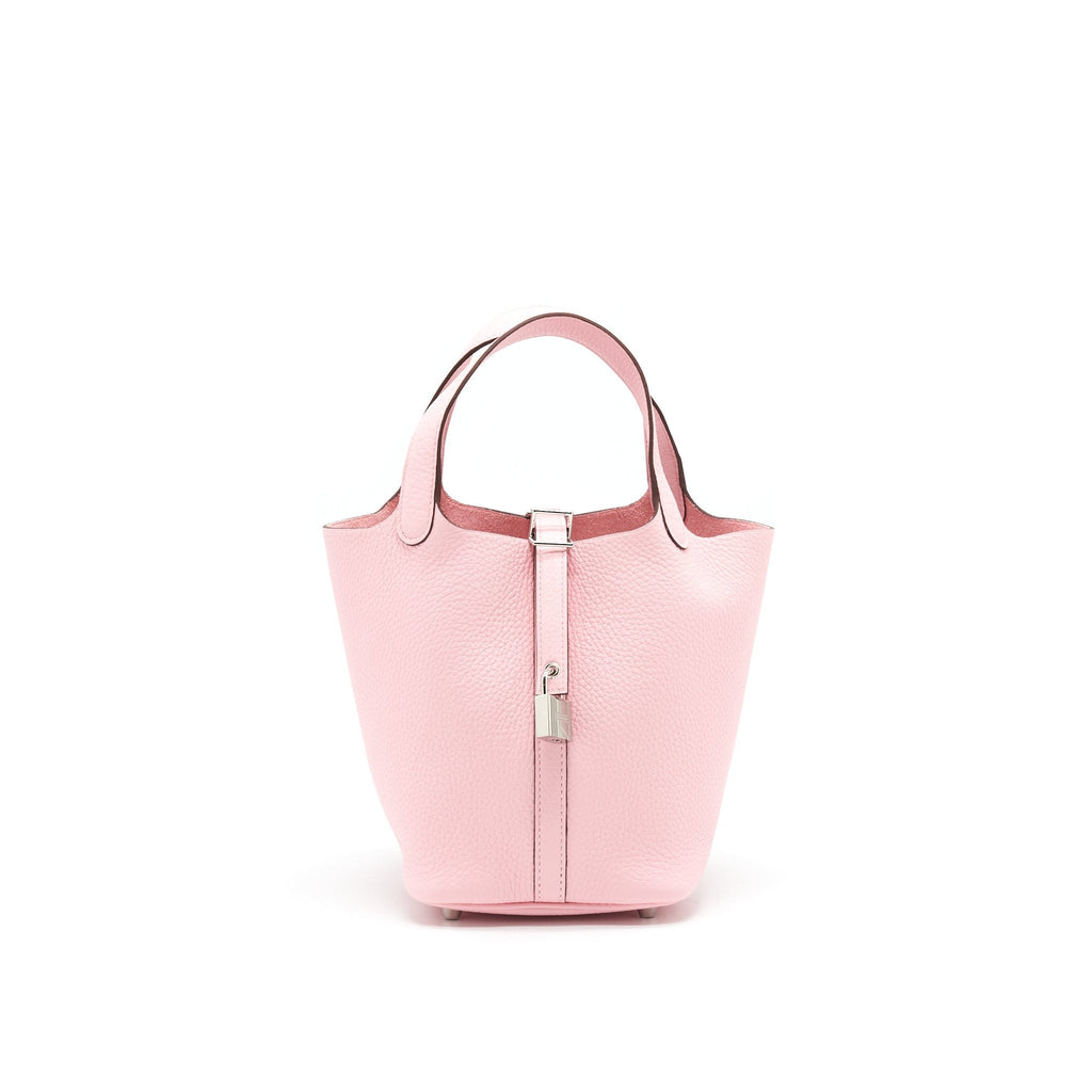 HERMES PICOTIN 18 LOCK BAG 3Q ROSE SAKURA SHW