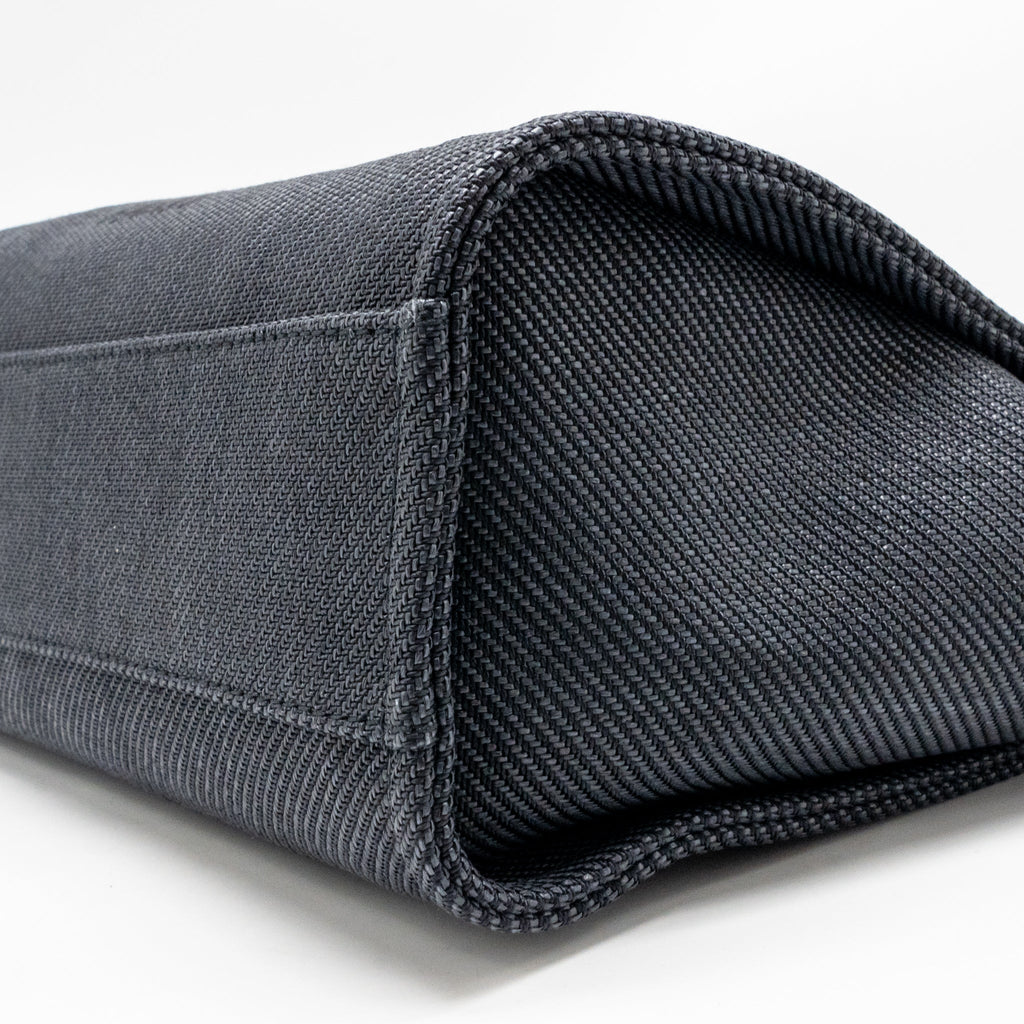 Chanel Deauville tote fabric black LGHW