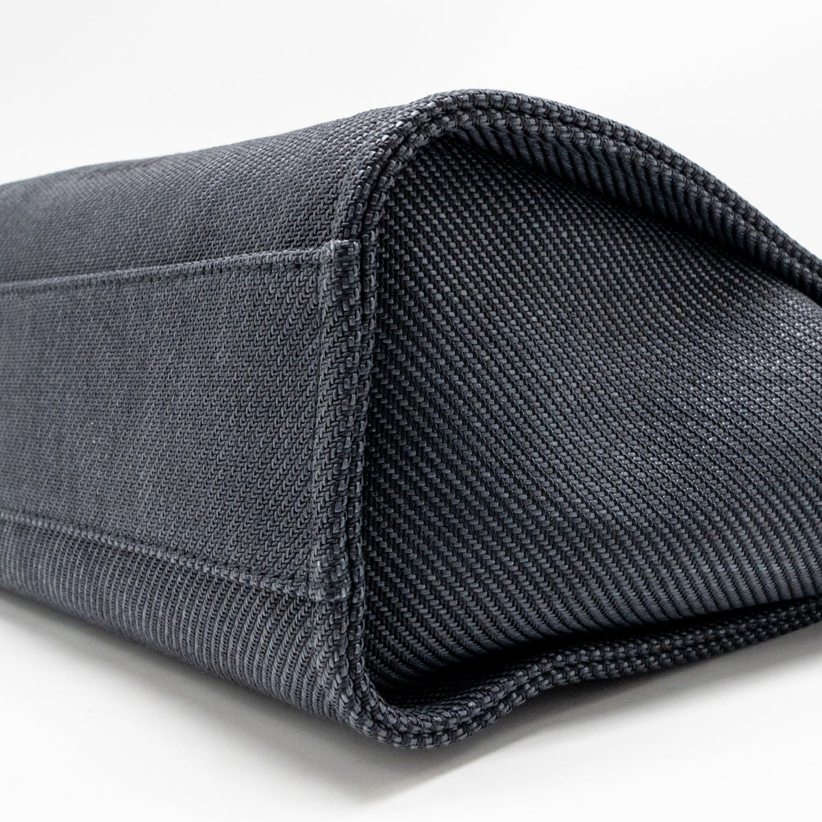 Chanel Deauville tote fabric black LGHW