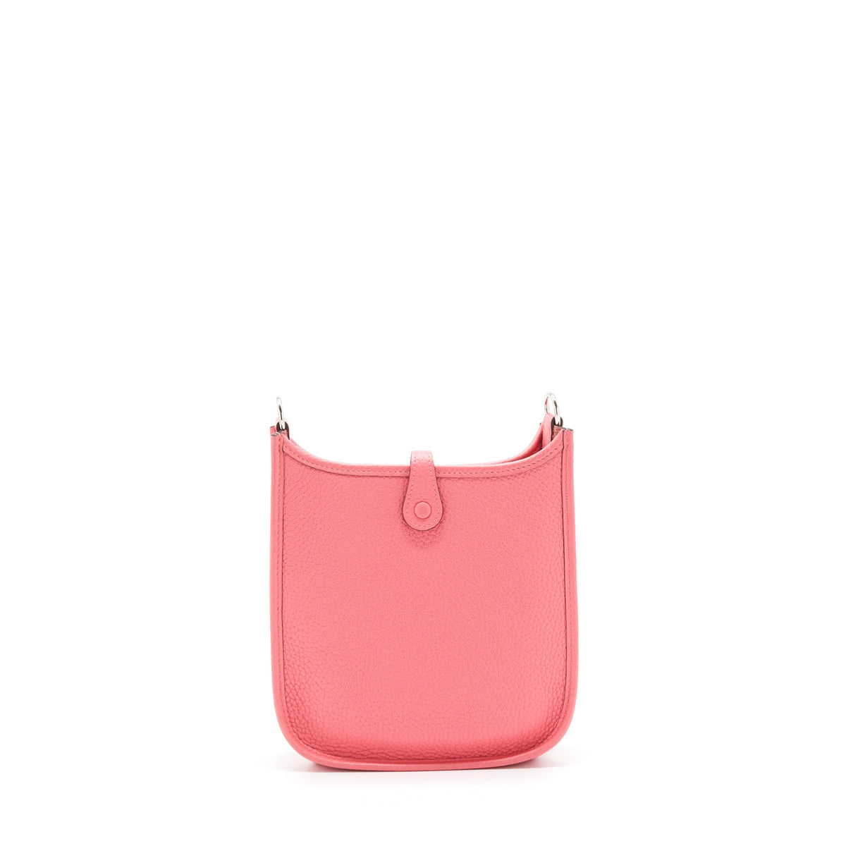 Hermes Mini Evelyne Clemence Rose Azalea / Rouge Pivoine SHW
