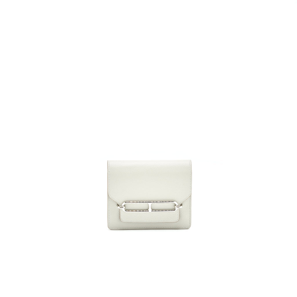 HERMES ROULIS SLIM WALLET EVERCOLOR 80 GRIS PERLE SHW