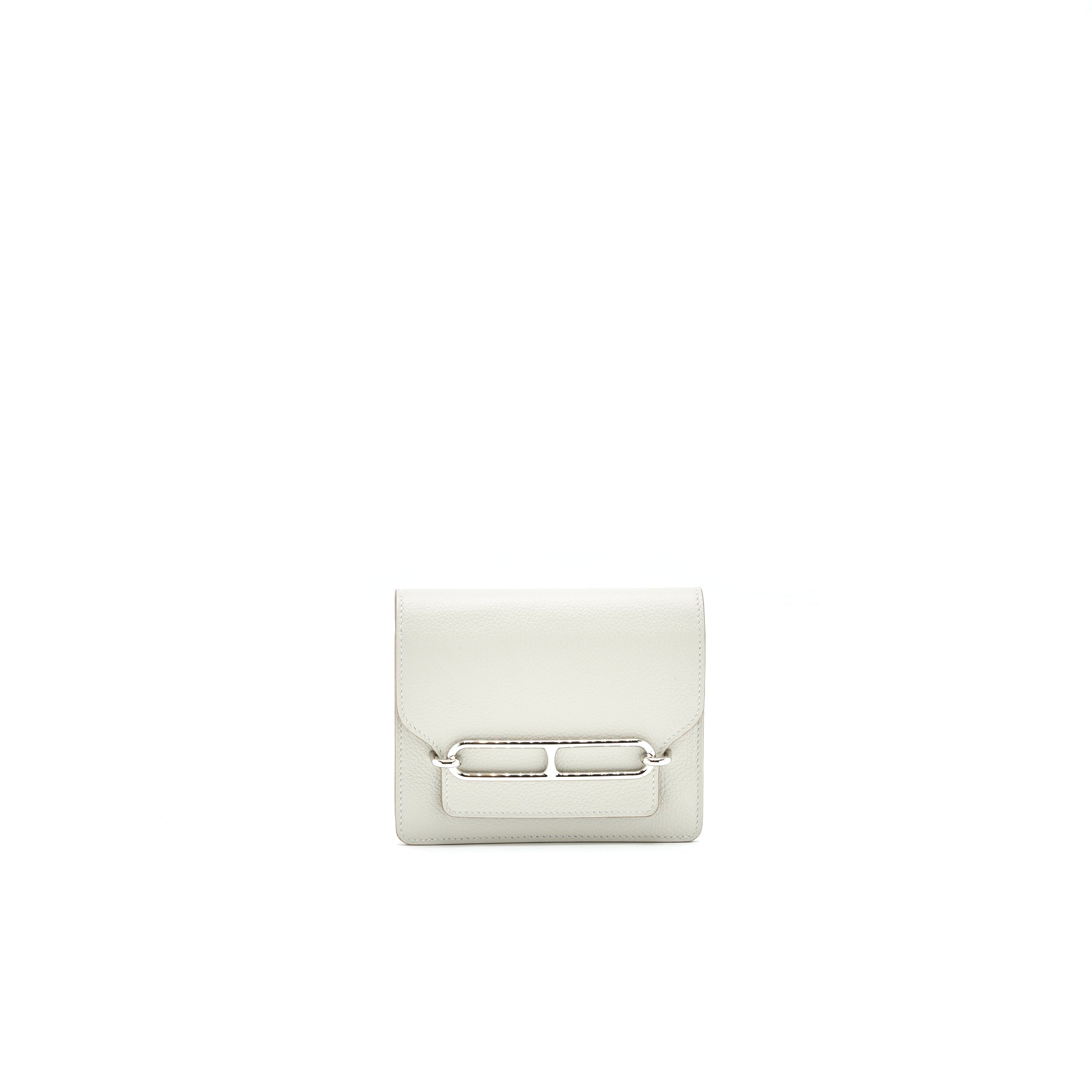 HERMES ROULIS SLIM WALLET EVERCOLOR 80 GRIS PERLE SHW